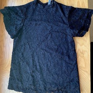 Black Lace Blouse